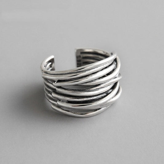 Verstelbare Zilveren Ring