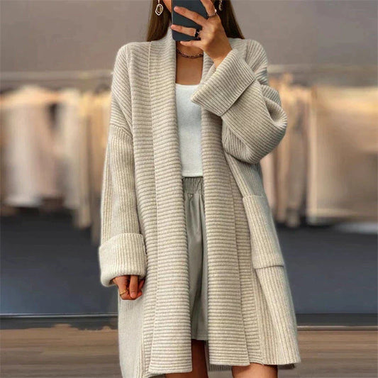 Euphemia | Lange Gebreide Cardigan