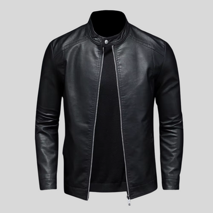 Troy | Minimalistisch leren jack