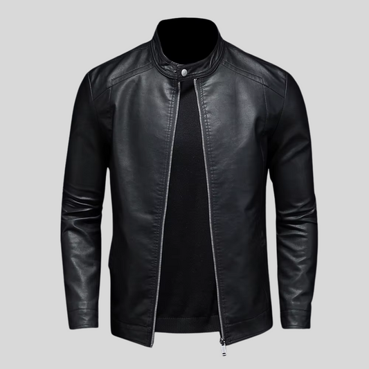 Troy | Minimalistisch leren jack