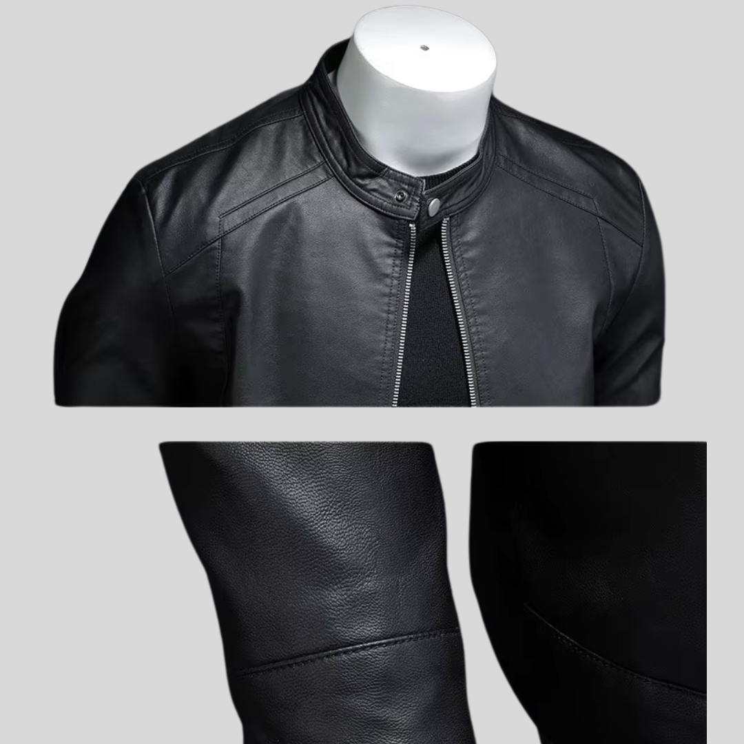 Troy | Minimalistisch leren jack