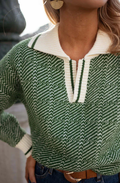 Ella | Stijlvolle trui met retro touch
