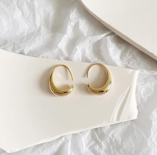 Luxe oorbellen van goud en zilver
