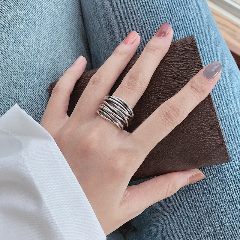 Verstelbare Zilveren Ring