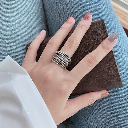 Verstelbare Zilveren Ring