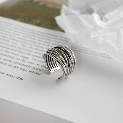 Verstelbare Zilveren Ring