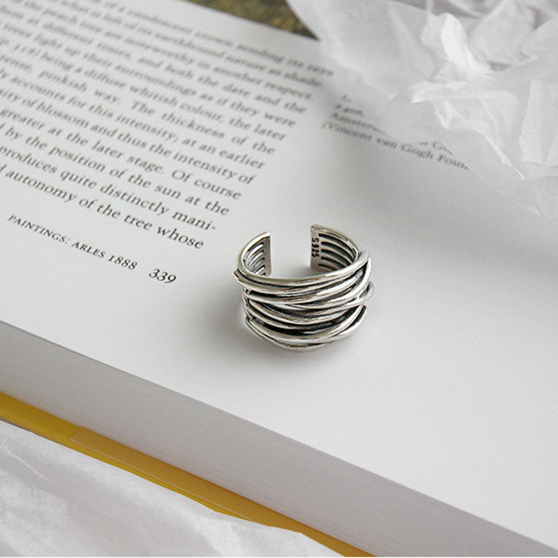 Verstelbare Zilveren Ring