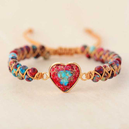 Catharina | Imperial Jaspis Hart Armband