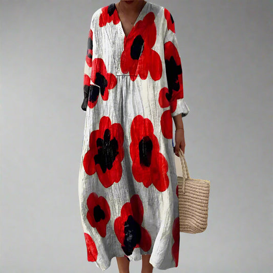 Barbara | Bedrukte Maxi-jurk