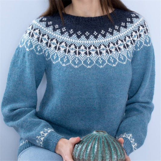 Cornelia | Zachte trui met print