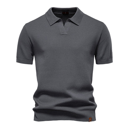 Ulrich | Gestructureerde Polo-Shirt