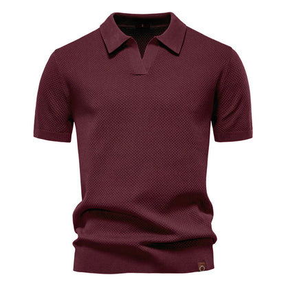 Ulrich | Gestructureerde Polo-Shirt