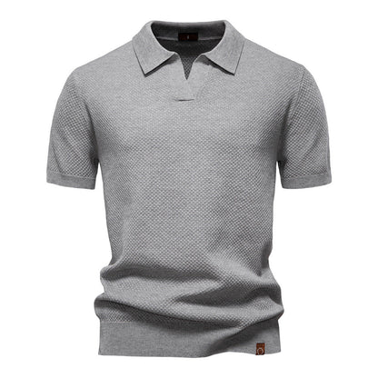 Ulrich | Gestructureerde Polo-Shirt