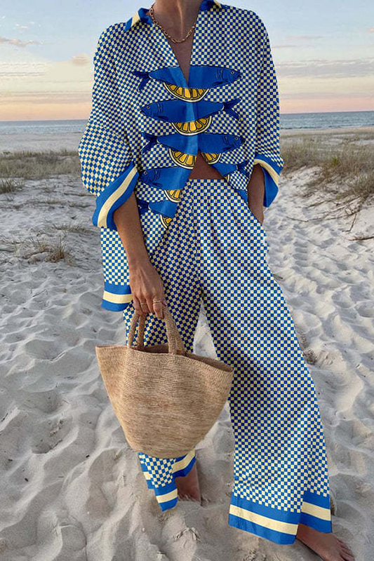 Trivela | Bedrukte 2-delige Zomerset