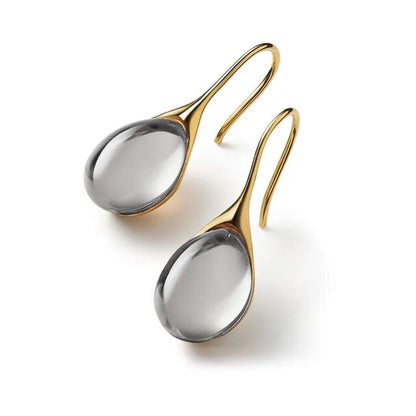 Oorbellen van Goud- en Zilver-kristal