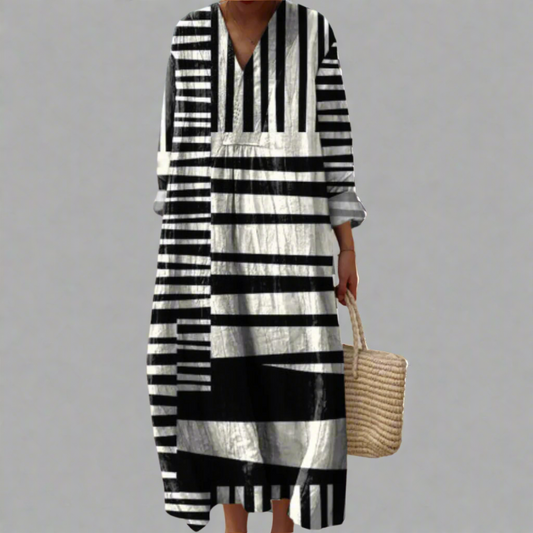 Lydia | Bedrukte Maxi-jurk
