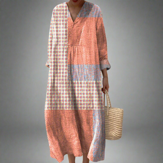 Nora | Koraal Maxi Jurk