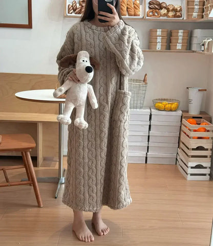 Eunice | Gezellige Pocket Nachtkleding Jurk