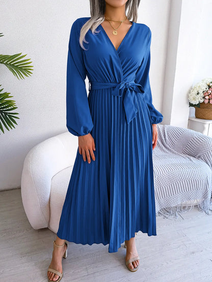 Marisol | Stijlvolle Geplooide Maxi-jurk
