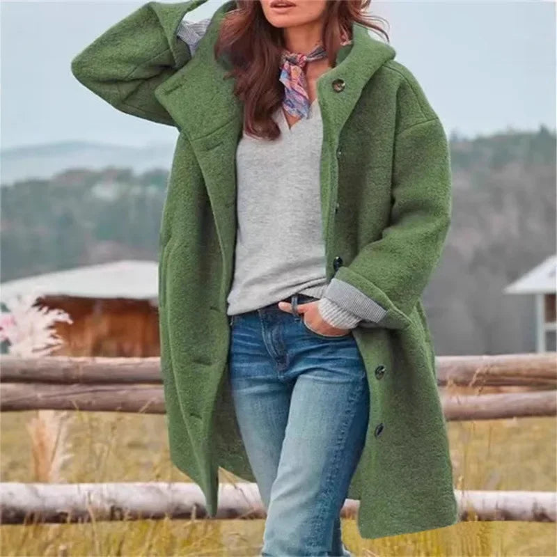 Madeline | Oversized jas met capuchon voor dames
