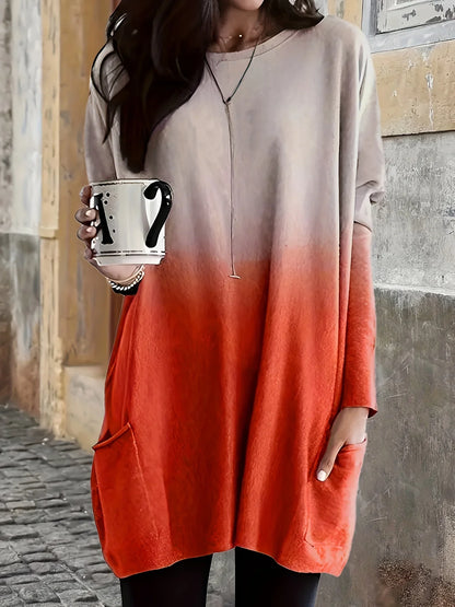 Isolde | Elegante Gradient Lange Mouwen Top