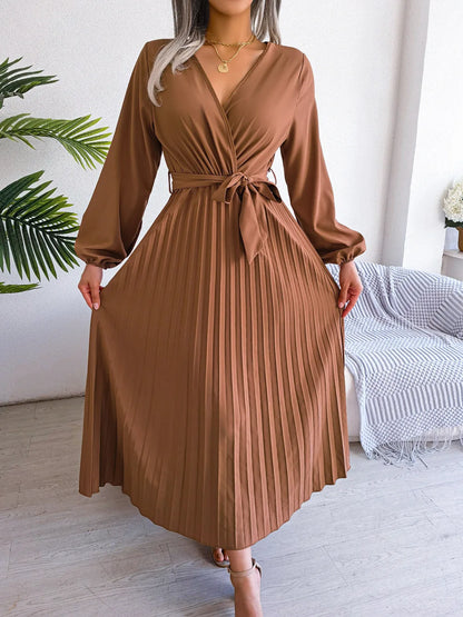 Marisol | Stijlvolle Geplooide Maxi-jurk