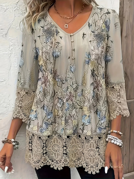 Doris | Elegante blouse met luxe kanten details