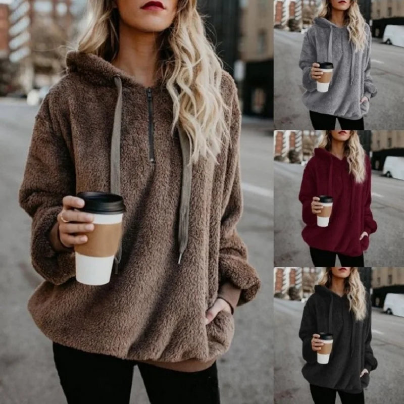 Opal | Stijlvolle Lange Mouwen Hoodie Jas