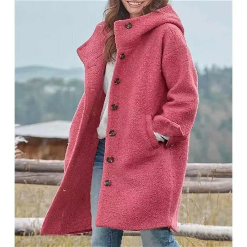 Madeline | Oversized jas met capuchon voor dames