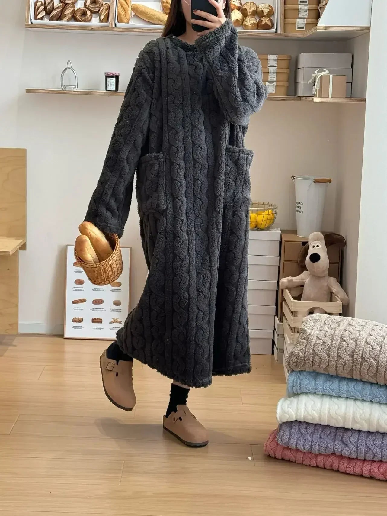 Eunice | Gezellige Pocket Nachtkleding Jurk