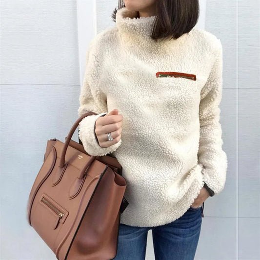 Elena | Turtleneck trui met ritssluiting voor dames