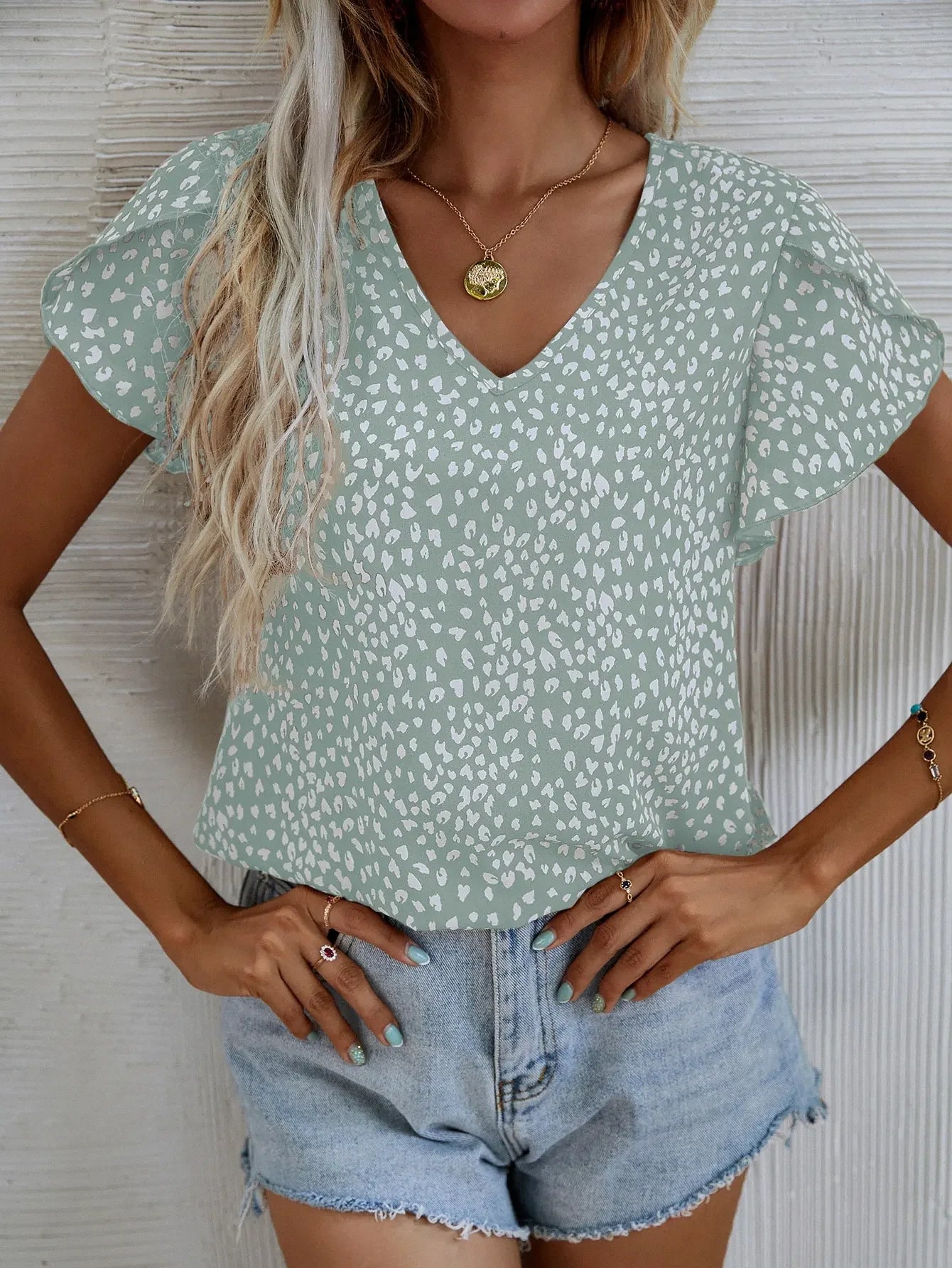 Cassidy | Chique blouse met abstracte print