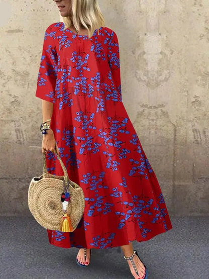 Hayden | Elegante maxi-jurk met speelse print