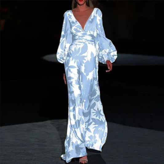 Jantien  | Luxueuze jurk met bloemenprint