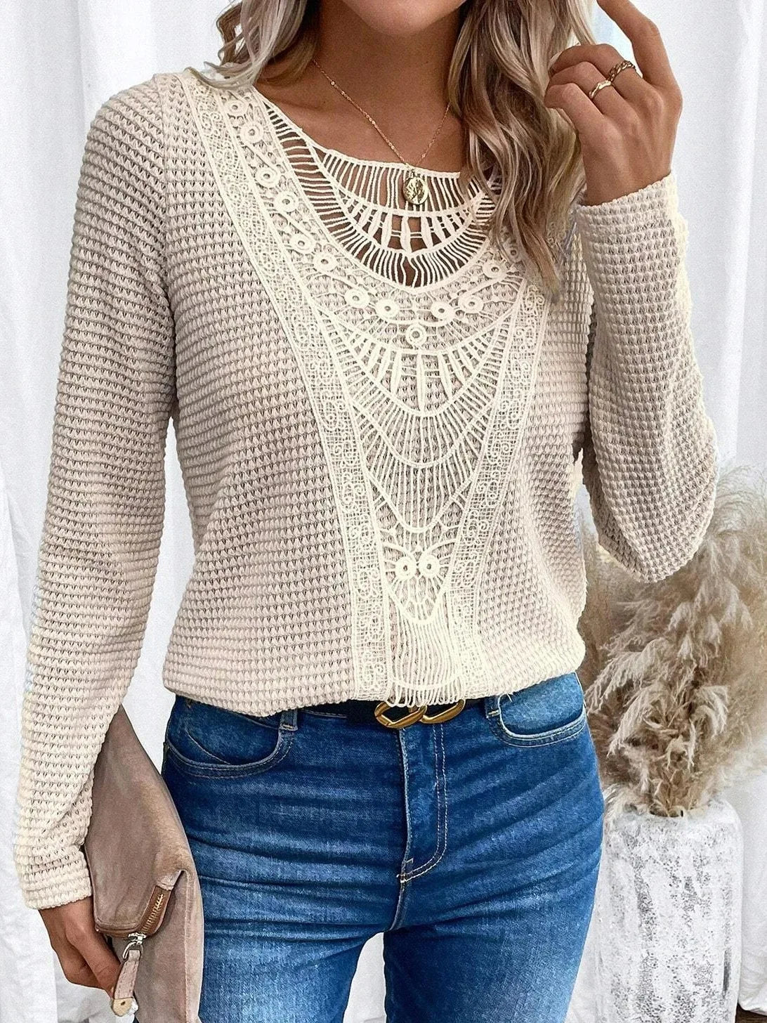 Mel | Trui met boho patroon