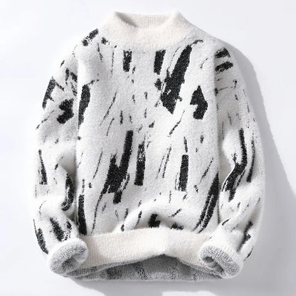 Raf | Zachte trui met artistieke print