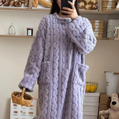 Eunice | Gezellige Pocket Nachtkleding Jurk