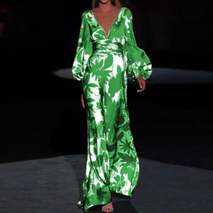 Valeria | Luxueuze jurk met bloemenprint
