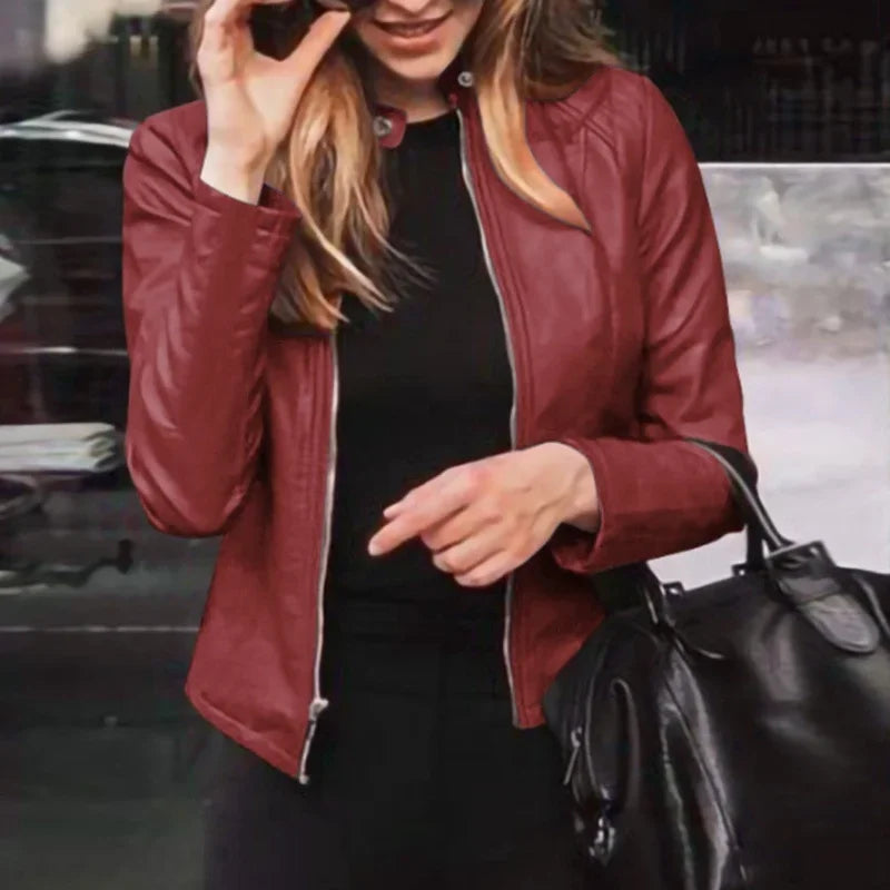 Tatiana | Strakke leren jas