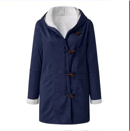 Aria | Elegante warme losse jas met capuchon
