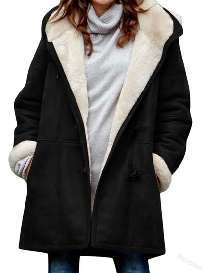 Aria | Elegante warme losse jas met capuchon
