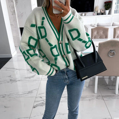 Nanette | Trendy vest met geometrisch design