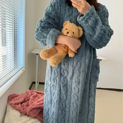 Eunice | Gezellige Pocket Nachtkleding Jurk