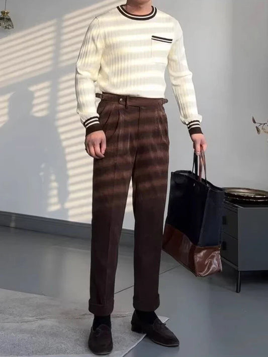 Luke | Stijlvolle corduroy herenbroek