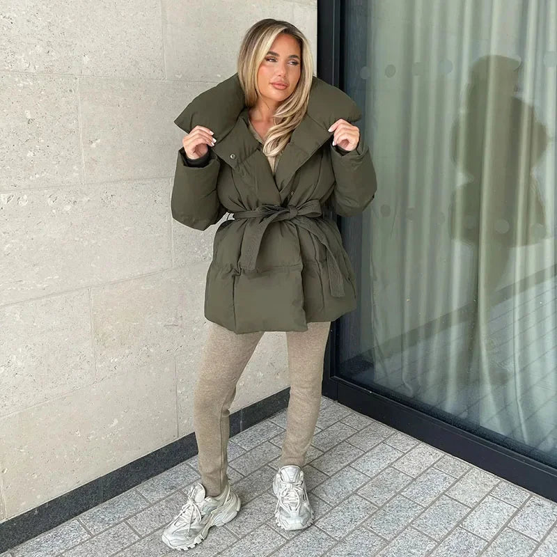 Theresa | Winterparka's met dikke opstaande kraag