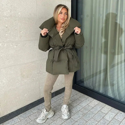 Theresa | Winterparka's met dikke opstaande kraag