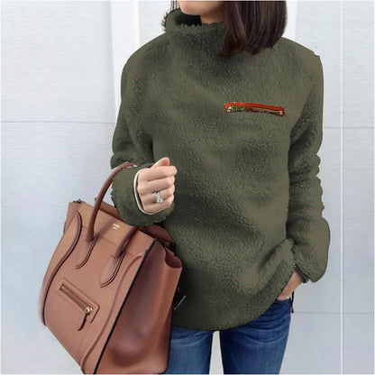 Elena | Turtleneck trui met ritssluiting voor dames