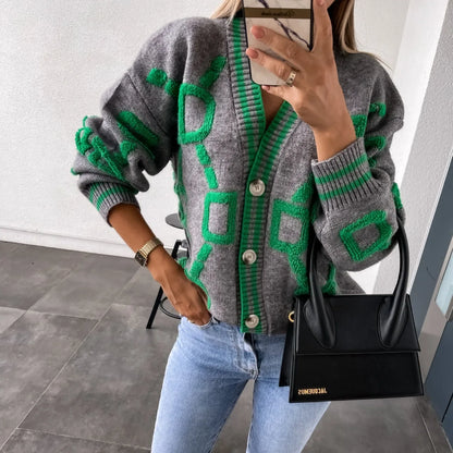 Nanette | Trendy vest met geometrisch design