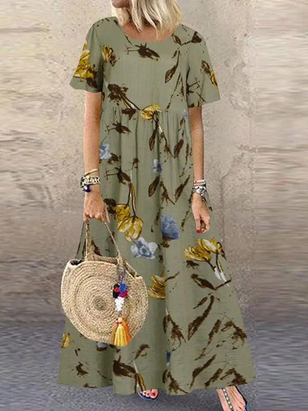 Sienna | Chique maxi-jurk met bloemenprint