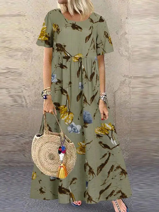 Sienna | Chique maxi-jurk met bloemenprint